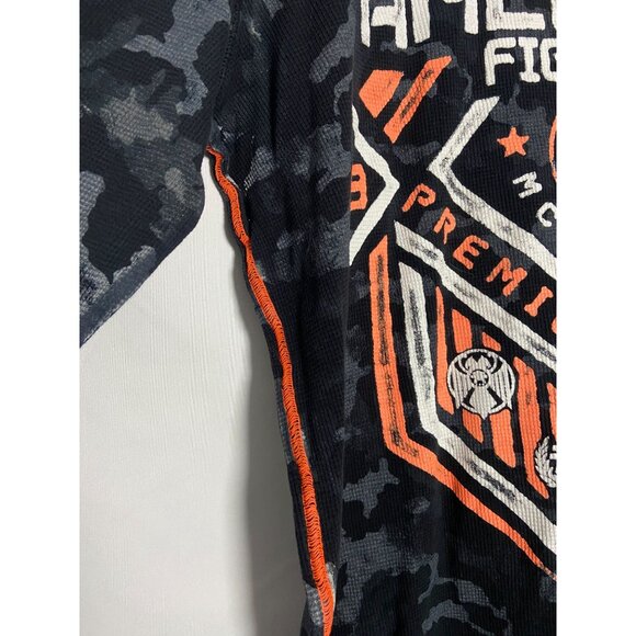 American Fighter Men's 1974 Premium Athletics Long Sleeve Shirt Camo print sz XL - Picture 7 of 16